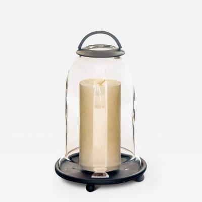  MONC XIII LARGE CANDLE JAR WITH METAL BASE