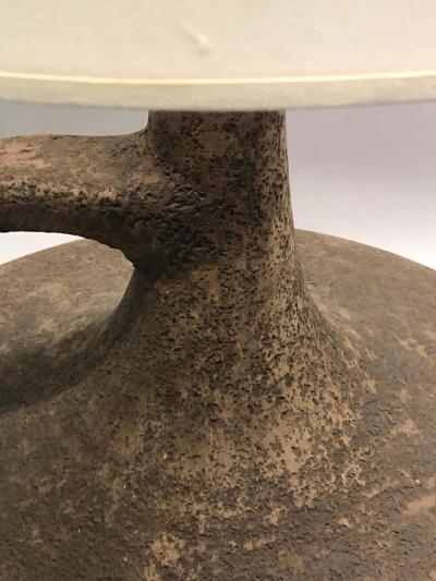  Madoura Large Rare Artist French Midcentury Brutalist Pottery Ceramic Table Lamp