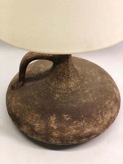  Madoura Large Rare Artist French Midcentury Brutalist Pottery Ceramic Table Lamp