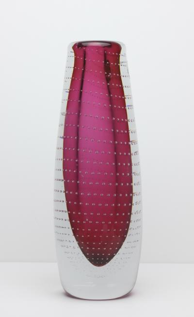  Magnor Glassverk AS Scandinavian Norwegian Glass Vase by Magnor Glassverk AS 1960s Norway