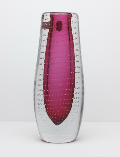  Magnor Glassverk AS Scandinavian Norwegian Glass Vase by Magnor Glassverk AS 1960s Norway