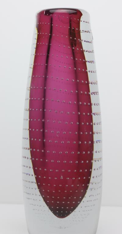  Magnor Glassverk AS Scandinavian Norwegian Glass Vase by Magnor Glassverk AS 1960s Norway