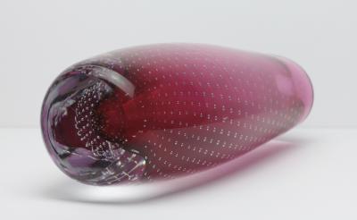  Magnor Glassverk AS Scandinavian Norwegian Glass Vase by Magnor Glassverk AS 1960s Norway