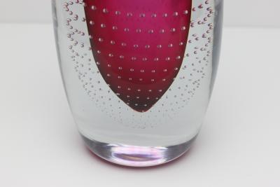  Magnor Glassverk AS Scandinavian Norwegian Glass Vase by Magnor Glassverk AS 1960s Norway