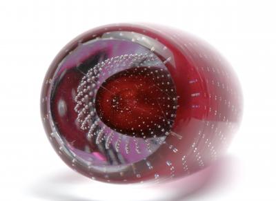  Magnor Glassverk AS Scandinavian Norwegian Glass Vase by Magnor Glassverk AS 1960s Norway