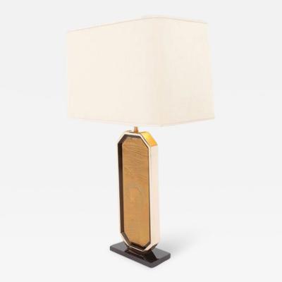  Maho Design Gold Plated Brass Etched Table Lamp
