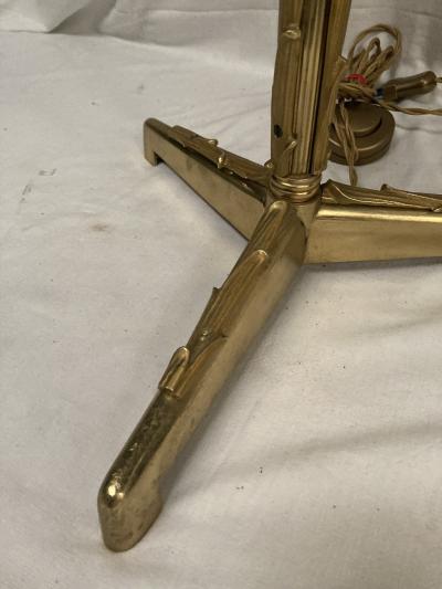  Maison Bagu s 1940s bronze lamp by Bagu s