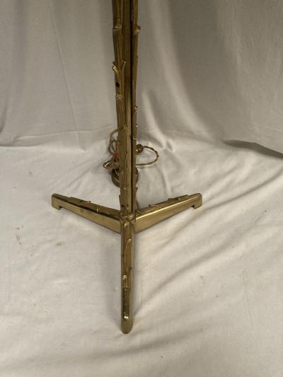  Maison Bagu s 1940s bronze lamp by Bagu s