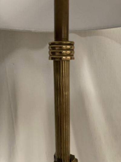  Maison Bagu s 1940s bronze lamp by Bagu s