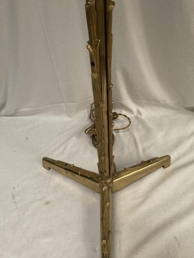  Maison Bagu s 1940s bronze lamp by Bagu s