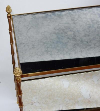  Maison Bagu s 1950 1970 Pair of End of Sofa in the Style of Maison Bagu s Model Bamboo