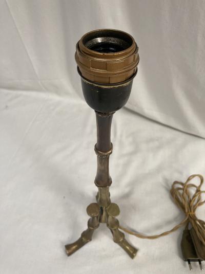  Maison Bagu s 1950s Bronze bamboo lamp by Maison Bagu s