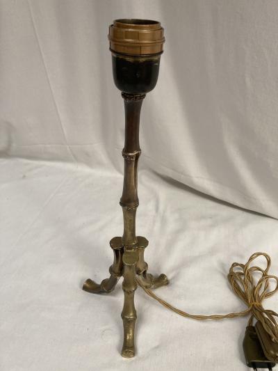  Maison Bagu s 1960s Bamboo bronze lamp by Maison Bagu s