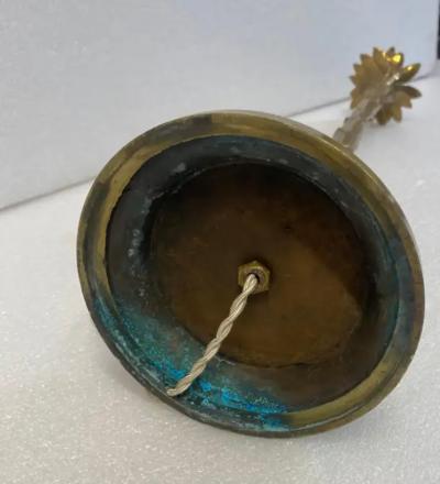 Maison Bagu s 1970 Pair Of Bronze Lamps Maison Bagu s Decor Palm Tree H 68 14 cm