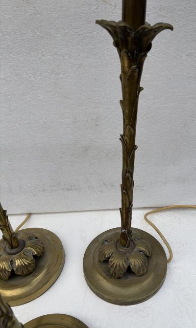  Maison Bagu s 1970 Series Of 6 Bronze Lamps Maison Bagu s Decor Palm Tree