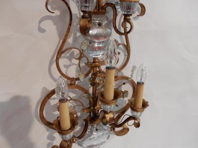  Maison Bagu s 1970 Wall Lamp in the Style of Maison Bagu s or Banci