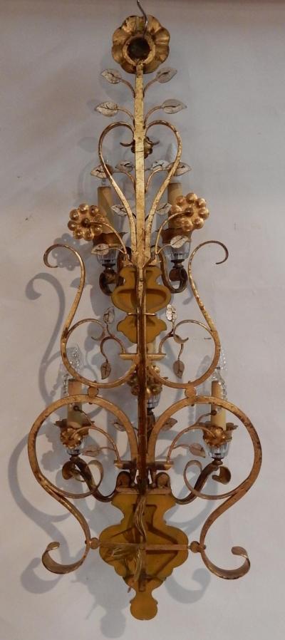  Maison Bagu s 1970 Wall Lamp in the Style of Maison Bagu s or Banci