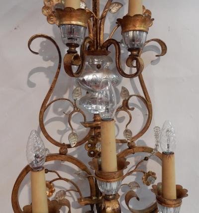  Maison Bagu s 1970 Wall Lamp in the Style of Maison Bagu s or Banci