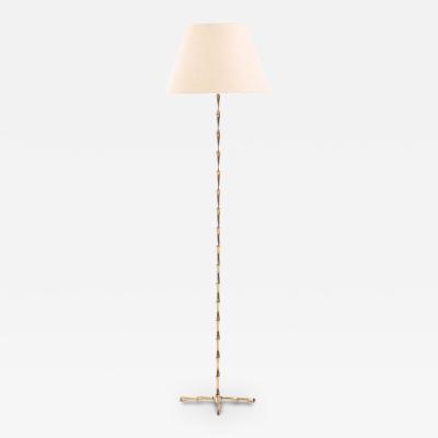  Maison Bagu s A French Bagues bronze floor lamp C 1940 