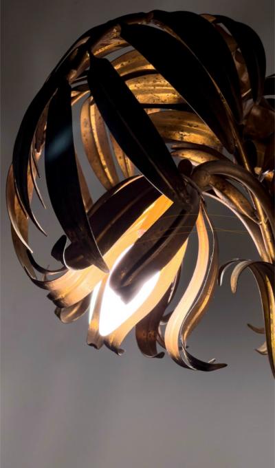  Maison Bagu s EXTRAORDINARY ART DECO MAISON BAGUES GILT METAL PALM TREE FLOOR LAMP