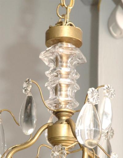  Maison Bagu s French 1940s Clear Tear Drop Chandelier by Maison Bagu s