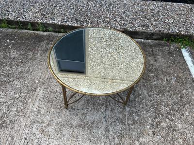  Maison Bagu s French Maison Bagu s Attributed Brass Coffee Table