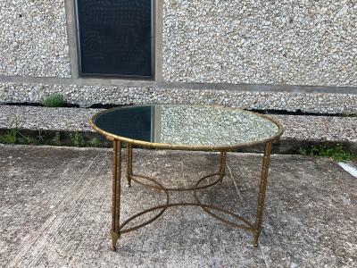  Maison Bagu s French Maison Bagu s Attributed Brass Coffee Table