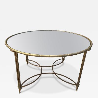  Maison Bagu s French Maison Bagu s Attributed Brass Coffee Table