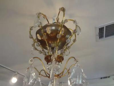  Maison Bagu s French Maison Bagu s Attributed Crystal Chandelier