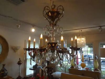  Maison Bagu s French Maison Bagu s Attributed Crystal Chandelier