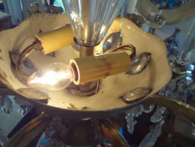  Maison Bagu s French Maison Bagu s Attributed Crystal Chandelier