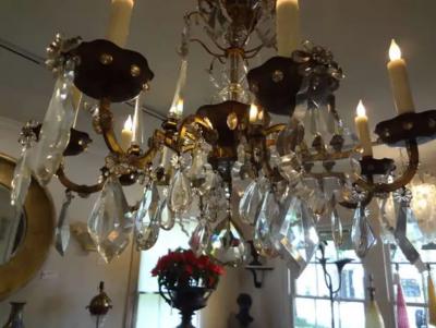  Maison Bagu s French Maison Bagu s Attributed Crystal Chandelier