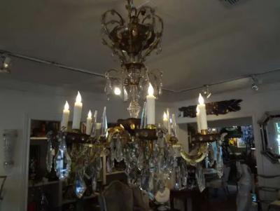  Maison Bagu s French Maison Bagu s Attributed Crystal Chandelier
