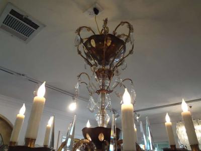  Maison Bagu s French Maison Bagu s Attributed Crystal Chandelier
