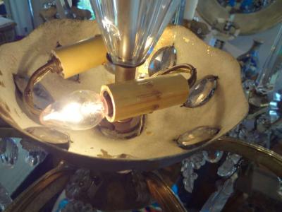  Maison Bagu s French Maison Bagu s Attributed Crystal Chandelier