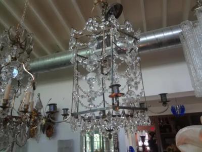  Maison Bagu s French Maison Bagu s Bronze and Crystal Pagoda Lantern