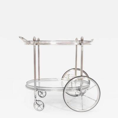  Maison Bagu s French Mid Century Bar Trolley attributed to Maison Bagu s 1970s