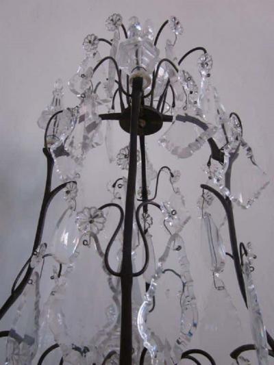  Maison Bagu s French Mid Century Modern Crystal Table Chandelier Girandole by Maison Bagu s