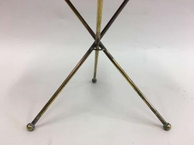  Maison Bagu s French Mid Century Modern Neoclassical Solid Brass Gu ridon or Side Table