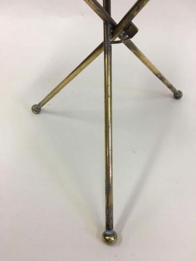  Maison Bagu s French Mid Century Modern Neoclassical Solid Brass Gu ridon or Side Table