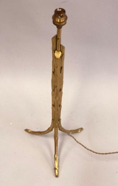  Maison Bagu s French Mod Neoclassic Gilt Bronze Faux Bamboo Table Lamps Maison Bagu s Pair