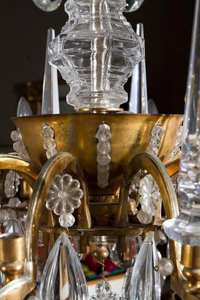  Maison Bagu s IMPORTANT PAIR OF CRYSTAL CHANDELIERS BY MAISON BAGU S