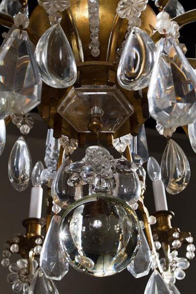  Maison Bagu s IMPORTANT PAIR OF CRYSTAL CHANDELIERS BY MAISON BAGU S