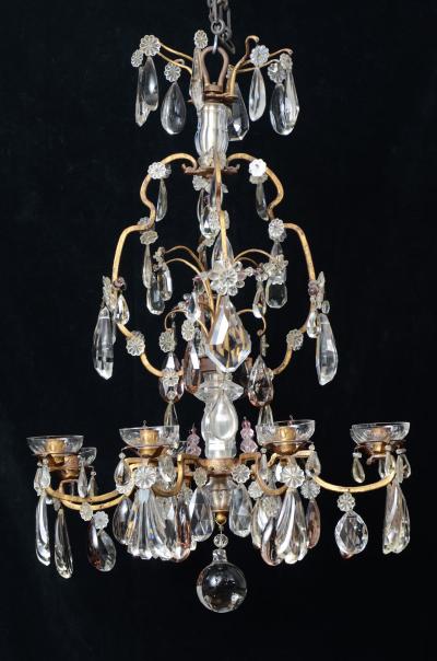  Maison Bagu s Large French Antique Crystal Chandelier