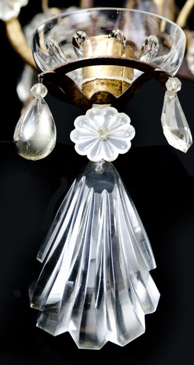  Maison Bagu s Large French Antique Crystal Chandelier