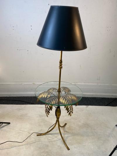  Maison Bagu s MID CENTURY ITALIAN GILT METAL PALM TREE FLOOR LAMP