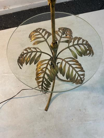 Maison Bagu s MID CENTURY ITALIAN GILT METAL PALM TREE FLOOR LAMP