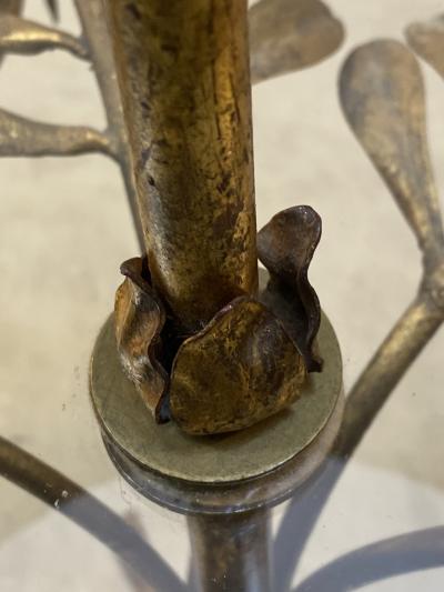  Maison Bagu s MID CENTURY ITALIAN GILT METAL PALM TREE FLOOR LAMP