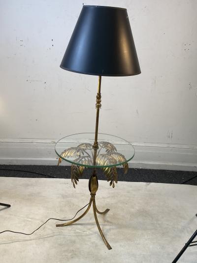  Maison Bagu s MID CENTURY ITALIAN GILT METAL PALM TREE FLOOR LAMP