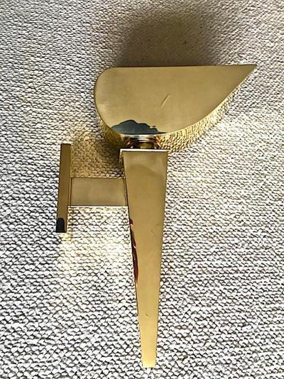  Maison Bagu s Maison Bagu s Rare Documented Set of Four Neoclassic Gold Bronze Torch Sconces